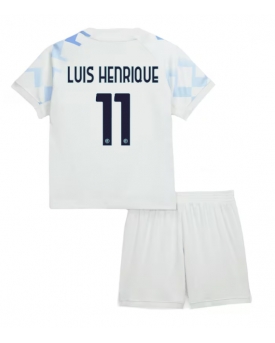 Inter Milan Luis Henrique #11 Maglia Gara Trasferta Repliche 2025-26 Bambino Maniche Corte